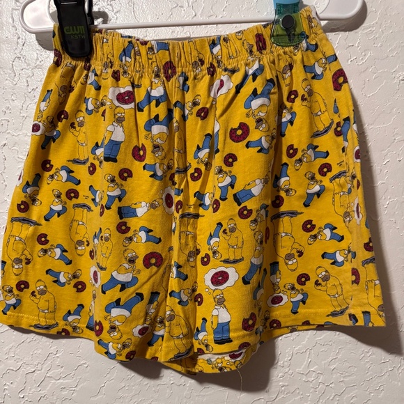 Universal Studios Exclusive The Simpsons Homer & Donut Lounge Shorts Size Large - Picture 1 of 3